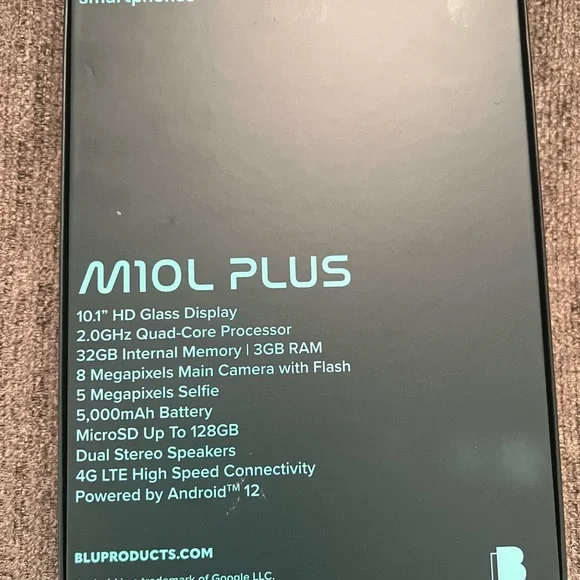 BRAND NEW Bleu Tablets. Case, Screen Protector, Charger an Headphones Included